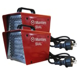 Chauffage de chantier soufflant électrique 2000 watts - Lot de 2