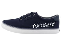 TOM TAILOR Homme 5380520004 Chaussure Bateau, Bleu Marine, 46 EU