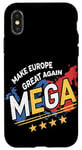 Coque pour iPhone X/XS Pro EU - Make Europe Great Again Mega