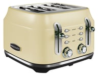 Rangemaster RMCL4S201CM, Classic 4 Slice Toaster, Matt Cream