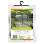 VERDELOOK | Tissu de remplacement en PVC transparent pour serre tunnel code 647/14, résistant, protection des plantes, ouverture frontale avec charnière 200x300x180 cm