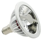 Laes - Ampoule AR LED B15d, 7 W, argenté, 70 x 64 mm