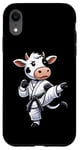 Coque pour iPhone XR Ceinture noire pour garçons et filles Motif vache