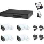 Housecurity - kit de vidéosurveillance cloud dvr 8 canaux 4 caméras 5 mp ahd ccd sony 1 tb