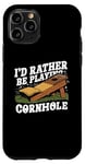 Coque pour iPhone 11 Pro Cornhole Player Corn Toss Bean Bag