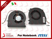 Ventilateur CPU MSI Gt62 Gt62vr 16l1 16l2 16l3 S5 S6 ms-16l ms-16l2