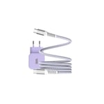 Bundle chargeur 1 port USB-C 20W + câble USB-C/USB-C violet - WE - Chargeur - Violet - Smartphones et tablettes