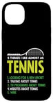 Coque pour iPhone 14 Plus 5 choses que j'aime presque comme raquette de tennis vin