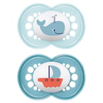 MAM Original Soother Blue Cute 16m+ 2Pk