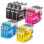 KINGJET LC223 Ink Cartridges for Brother LC223 LC221 Ink for DCP-J4120DW MFC-J5320DW MFC-J4625DW MFC-J5625DW MFC-J4420DW MFC-J480DW MFC-J4620DW MFC-J5620DW MFC-J5720DW MFC-J680DW MFC-J880DW, 12 Pack