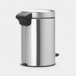 3L Pedal Bin Matt Steel- Brabantia