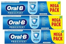 Oral B Pro Expert Toothpaste Professional Protection Mint Flavour Pack 3 x 125ml