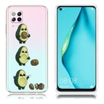 Huawei Deco P40 Lite / Nova 6 SE kuoret - Avokado Monivärinen