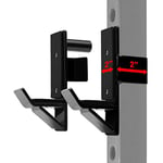 Yes4All J Crochet Power Cages - Supports de Squat en Acier 2x2/3x3 avec Protection UHMW Pad - Attachements de Rack à Squat pour Home Gym - Barre Musculation.
