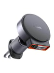 Mcdodo CH-3000 wireless car charger with retractable USB-C cable 15W (black)