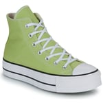 Converse Höga sneakers CHUCK TAYLOR ALL STAR LIFT PLATFORM SEASONAL COLOR Grön dam