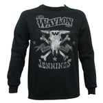 WAYLON JENNINGS DRINKIN DREAMIN COUNTRY BAND PUNK ROCK MUSIC L/S T TEE SHIRT