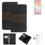 Phone Case + earphones for Samsung Galaxy A04e Wallet Cover Bookstyle protective