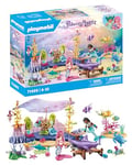 Playmobil 71499 Centre de Soin des sirènes pour Animaux Marins - Princess Magic - Comprend Deux Personnages, des Coquillages Qui se fixent sur la Baignoire et Un décor - Dès 4 Ans