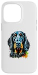 Coque pour iPhone 14 Pro Max Gordon Setter Pop Art et Splash Art Gordon Setter