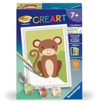 Ravensburger CreArt-23986-Peinture par numéros-Petit Singe-A partir de 7 Ans, 23986