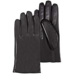 Gants Isotoner  Gants Femme tactiles cuir de mouton Noir