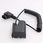SZRMCC D-tap to New DR E6(LP E6) Dummy Battery for Canon 60D 70D 80D Camera and SmallHD 501 502 702 Monitor (Coiled Cable)