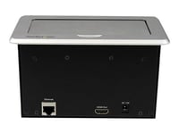 StarTech.com Boîtier / Point de connexion pour table de réunion - HDMI / VGA / Mini DP vers sortie HDMI avec port USB à charge rapide - Support de fixation - HD-15, RCA X 2, RJ-45, fiche mini-phone Stéréo 3,5 mm, RCA, HDMI, USB Type A, mini-DisplayPo