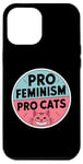 iPhone 14 Plus Pro Feminism Pro Cats - Vintage Women's Rights Cat Lover Case