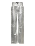 Coated Denim Pants Silver ROTATE Birger Christensen