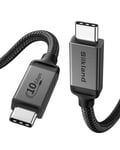 Silkland Câble USB C 5m, 10Gbps Transfert de données, 5K@60Hz 4K@60Hz, 100W 20V 5A Charge rapide, compatible avec Thunderbolt 4/3, MacBook, DELL XPS, Surface Pro, Casque VR