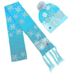 2 st Led Light Up Tomteluva Christmas Light Up Scarf Set Festlig julmössa Mössmössa till julfest C