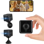 Camera Espion, 4K Hd Mini Camera Espion Sans Fil, Camera Surveillance Wifi Avec Détection Mouvement Vision Nocturne, Caméra Espion Enregistreur Intérieure/Extérieure[CAM09659]