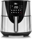 Friteuse Sans Huile, Uten 7.5L Friteuse à Air Chaud Electrique Multifonction Air Fryer Écran Tactile LCD avec 8 programmes 1700W