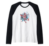 Marvel Comics Falcon Hawkeye Black Widow Spider-Man Raglan Baseball Tee