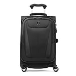 Travelpro Maxlite 5 Softside Bagage à Main Extensible avec 4 roulettes, Valise légère, Homme et Femme, Noir, Compact 56x36x23 cm