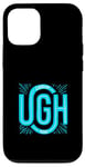 Coque pour iPhone 12/12 Pro Bleu UGH! Mood Blue Color Graphic