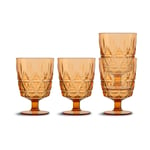 Sagaform Picknick Juni plastglas 4-pack Amber