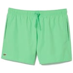 Maillots de bain Lacoste  SHORT DE BAIN  LÉGER UNI VERT À SÉCHAGE RAPIDE