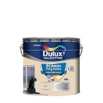 Dulux Valentine ECRAN+ CHANTIER FACILE FAÇADE - Peinture en Phase Aqueuse pour Façades - Séchage rapide et grand confort d'application - Mat Ton Pierre 10L