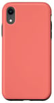 iPhone XR Simple Coral Pink Color Case