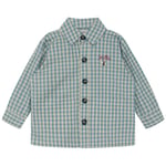 Flöss Svend Overshirt Blue Gingham | Blå | 80 cm