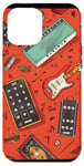 Coque pour iPhone 12 Pro Max Guitare Pédale Ampli Cartoon Musique Lover Nouveautés Design