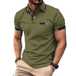 Polo Homme De Sport Golf Tennis Manche Courte Fit Grande Vêtements Masculin Wx4