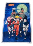 Homadict Plaid Sherpa Naruto - 100x150cm - Couverture Polaire Douce & Chaude - Naruto Equipe - Qualité Elevée & Confortable - Licence Officielle