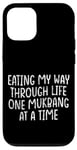 Coque pour iPhone 12/12 Pro Eating My Way Through Life One Mukbang At A Time --