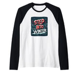 Step into Winter with a Touch of Magic Raglan Baseball Tee