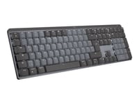 Logitech Master Series MX Mechanical Mini - Tangentbord - bakgrundsbelyst - trådlös - Bluetooth LE - QWERTY - USA, internationellt - tangentbrytare: