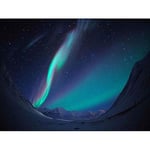 Wee Blue Coo Photography Landscape Winter Aurora Borealis Northern Lights Wall Art Print Mur Décor 30 x 41 cm