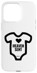 iPhone 15 Pro Max Sweet baby romper with heart "Heaven Sent" Case